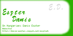 eszter danis business card